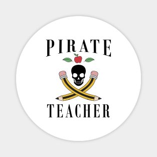 Halloween Pirate Teacher Magnet